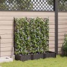 Cache-pot de jardin 3 pcs Marron 120 x 40 x 125,5 cm Plastique 524354524354