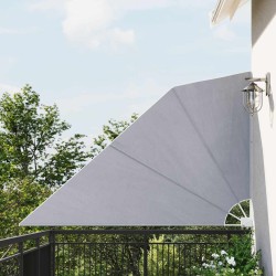 Auvent latéral pliable de balcon Gris 160 x 240 cm  524360524360