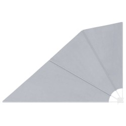 Auvent latéral pliable de balcon Gris 160 x 240 cm  524360524360