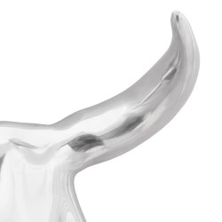Crâne de taureau Argenté 34 x 13 x 53 cm Aluminium 524362524362