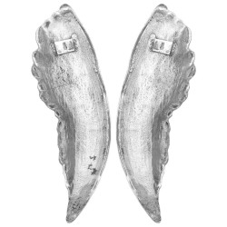 Sculpture d'ailes 2 pcs Argent 31 x 5 x 91 cm Aluminium 524363524363