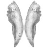 Sculpture d'ailes 2 pcs Argent 31 x 5 x 91 cm Aluminium 524363524363
