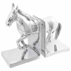 Serre-livres 2 pcs Argenté 11 x 14 x 25 cm Aluminium 524367524367