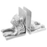Serre-livres 2 pcs Argenté 12 x 15 x 18 cm Aluminium 524368524368