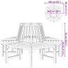 Banc d'arbre Ø 160 cm Bois 524370524370