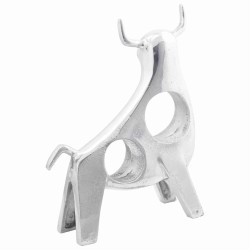 Sculpture de taureau Argenté 22 x 9,5 x 34 cm Aluminium 524371524371