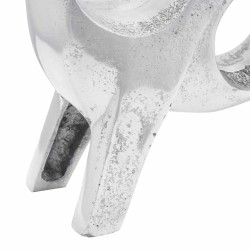 Sculpture de taureau Argenté 22 x 9,5 x 34 cm Aluminium 524371524371