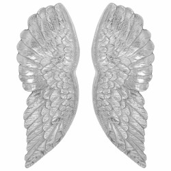 Sculpture d'ailes 2 pcs Argent 17 x 5 x 59 cm Aluminium 524381524381