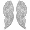 Sculpture d'ailes 2 pcs Argent 17 x 5 x 59 cm Aluminium 524381524381