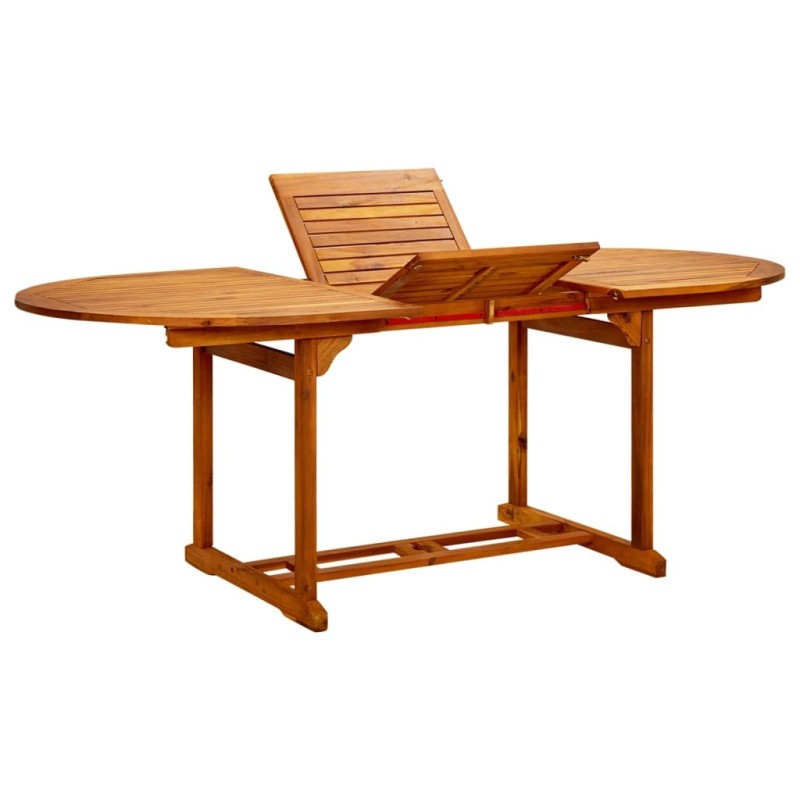 Table de jardin (150-200)x100x75 cm Bois d'acacia massif 524383524383