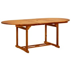 Table de jardin (150-200)x100x75 cm Bois d'acacia massif 524383524383