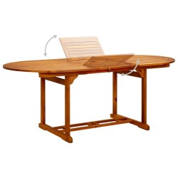Table de jardin (150-200)x100x75 cm Bois d'acacia massif 524383524383