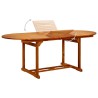 Table de jardin (150-200)x100x75 cm Bois d'acacia massif 524383524383
