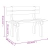 Banc de jardin 150 cm Bois de pin imprégné 524388524388