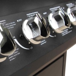 Barbecue à gaz 6 + 1 zone de cuisson Noir 524389524389