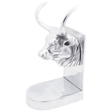Serre-livres 2 pcs Argenté 17 x 15 x 27 cm Aluminium 524390524390