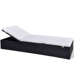 Chaise longue Noir polyrotin 524393524393
