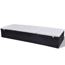 Chaise longue Noir polyrotin 524393524393