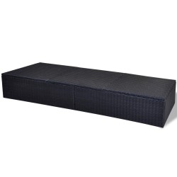 Chaise longue Noir polyrotin 524393524393