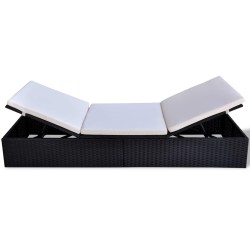 Chaise longue Noir polyrotin 524393524393
