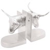 Serre-livres 2 pcs Argenté 21,5 x 15,5 x 20 cm Aluminium 524394524394