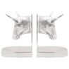 Serre-livres 2 pcs Argenté 21,5 x 15,5 x 20 cm Aluminium 524394524394