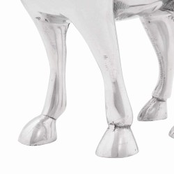 Sculpture de taureau Argenté 20 x 17 x 23 cm Aluminium 524399524399