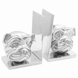Serre-livres 2 pcs Argenté 8 x 12 x 16,5 cm Aluminium 524400524400