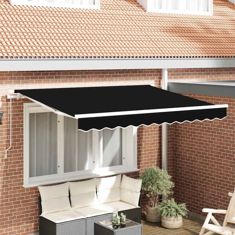 Toile de rechange pour auvent Noir 3 x 2,5 m Polyester 524422524422