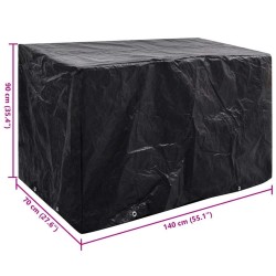 Housse de salon de jardin 8 œillets 140 x 70 x 90 cm 524434524434