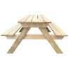 Table de pique-nique 150 x 135 x 71,5 cm Bois 524446524446