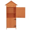 Armoire de rangement de jardin Marron 42,5x64x190 cm 524447524447