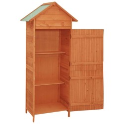Armoire de rangement de jardin Marron 42,5x64x190 cm 524447524447