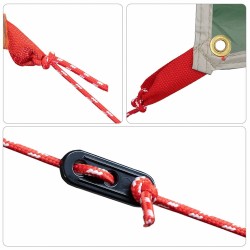 Tarp résistant à l'eau avec toit Vert 240 x 350 cm 524455524455