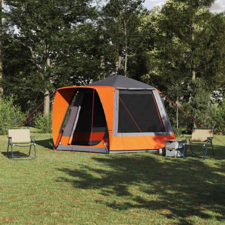 Tente de camping Gris et orange 420 x 420 x 227 cm Polyester 524461524461