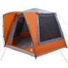 Tente de camping Gris et orange 420 x 420 x 227 cm Polyester 524461524461