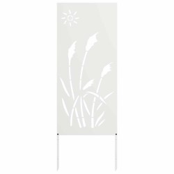 Écran de confidentialité de jardin Fretwork Blanc 50 x 140 cm 524462524462