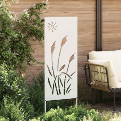 Écran de confidentialité de jardin Fretwork Blanc 50 x 140 cm 524462524462