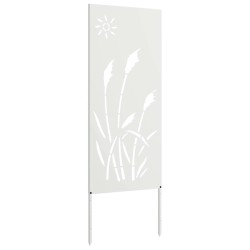 Écran de confidentialité de jardin Fretwork Blanc 50 x 140 cm 524462524462