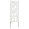 Écran de confidentialité de jardin Fretwork Blanc 50 x 140 cm 524462524462