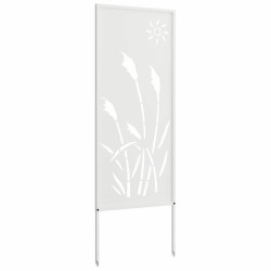 Écran de confidentialité de jardin Fretwork Blanc 50 x 140 cm 524462524462
