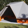 Tente Tipi avec toit Gris et orange 680 x 430 x 270 cm taffetas 524464524464