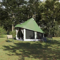 Tente Tipi avec toit Vert 404 x 370 x 270 cm taffetas 524466524466