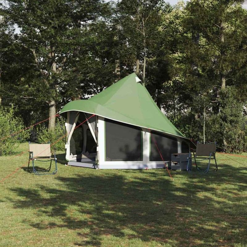 Tente Tipi avec toit Vert 404 x 370 x 270 cm taffetas 524466524466