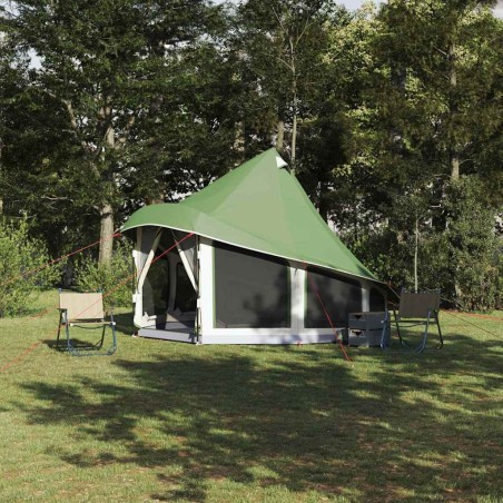 Tente Tipi avec toit Vert 404 x 370 x 270 cm taffetas 524466524466
