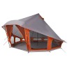 Tente Tipi avec toit Gris et orange 508 x 470 x 300 cm taffetas 524470524470