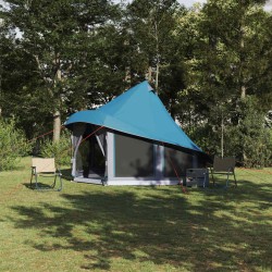 Tente Tipi avec toit Bleu 404 x 370 x 270 cm taffetas 524474524474