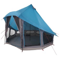 Tente Tipi avec toit Bleu 404 x 370 x 270 cm taffetas 524474524474
