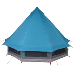 Tente Tipi avec toit Bleu 404 x 370 x 270 cm taffetas 524474524474
