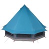 Tente Tipi avec toit Bleu 404 x 370 x 270 cm taffetas 524474524474